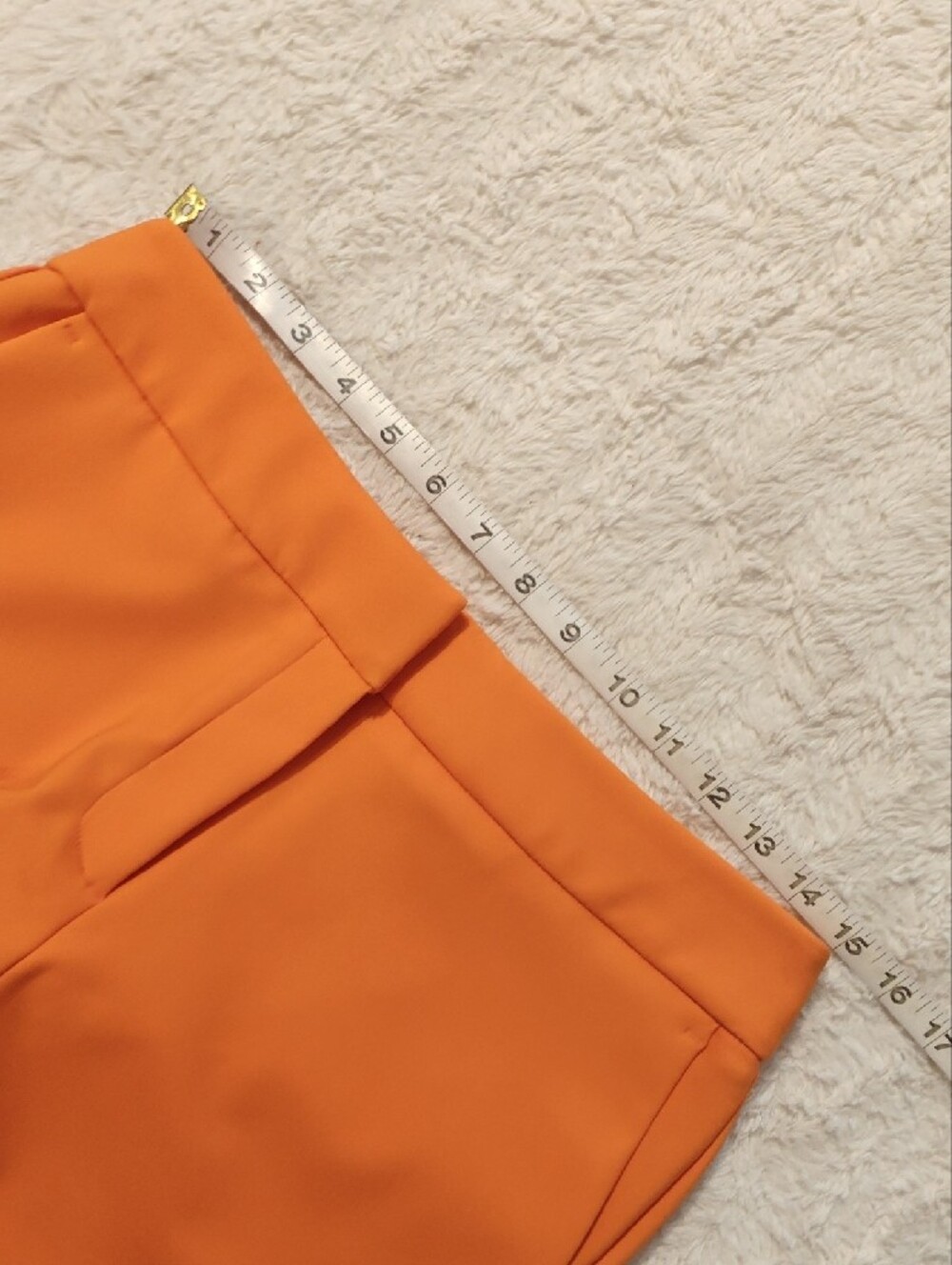 NWOT Rachel Zoe Cropped Straight-Leg Pants in Vibrant Orange - Picture 5 of 9
